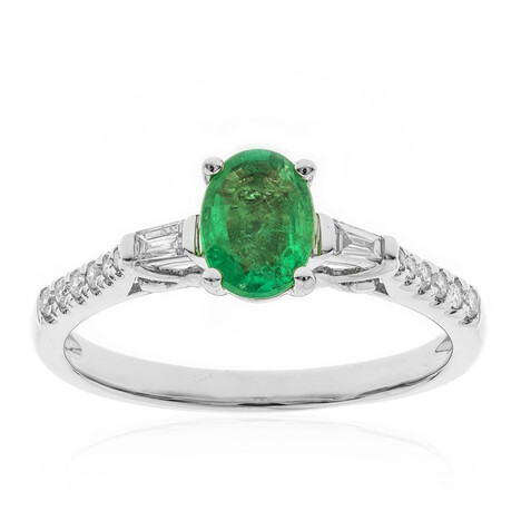 Gouden ring met een AAA Zambia smaragd (CIRARI)