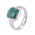 Bague en argent et Malachite