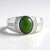 Anello in argento con Giada Canadese