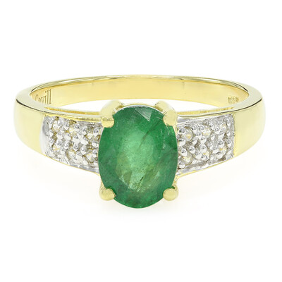 Bague en argent et Emeraude de Bahia