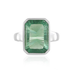 Grüner Fluorit-Silberring