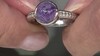 Anillo en plata con Charoita