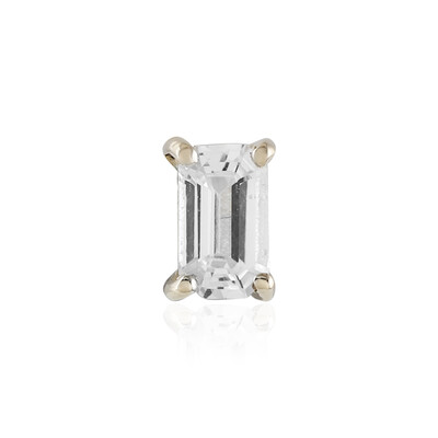 Boucles d'oreilles en or et Saphir blanc (Adela Gold)