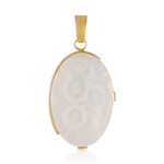 Colgante en plata con Ágata blanca (Bali Barong)