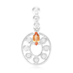Colgante en plata con Zafiro Padparadscha