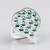 Anello in argento con Turchese Campitos (Anne Bever)