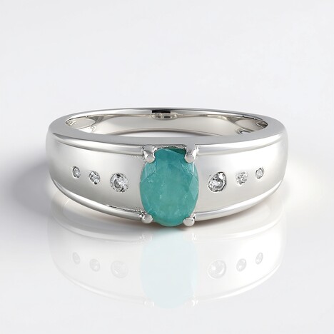 Anello in argento con Grandidierite