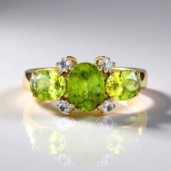 Anello in oro con Sfene