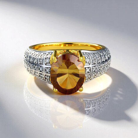Anello in argento con Ametrina