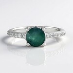Anello in argento con Grandidierite
