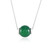Green Onyx Silver Necklace