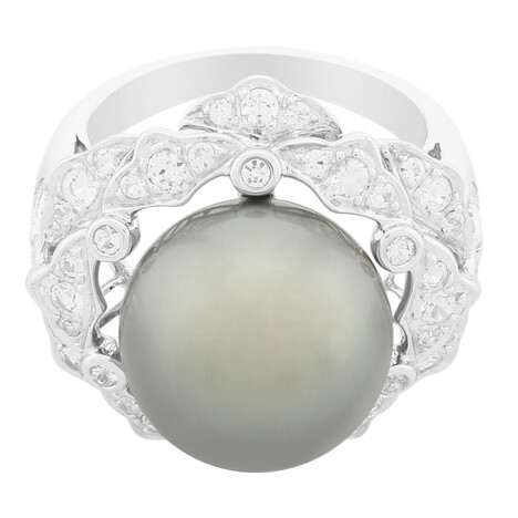 9K Tahitian Pearl Gold Ring (TPC)