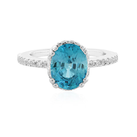 Anillo en plata con Zircón de Ratanak Kirí