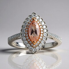Anello in oro con Morganite AAA (CIRARI)