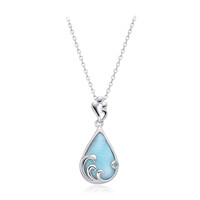 Larimar Silver Necklace
