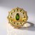 Anello in argento con Diopside Russo