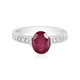 Anello in argento con Rubino del Madagascar