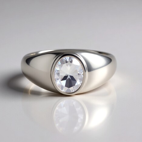 Anello in argento con Quarzo Blue Moon