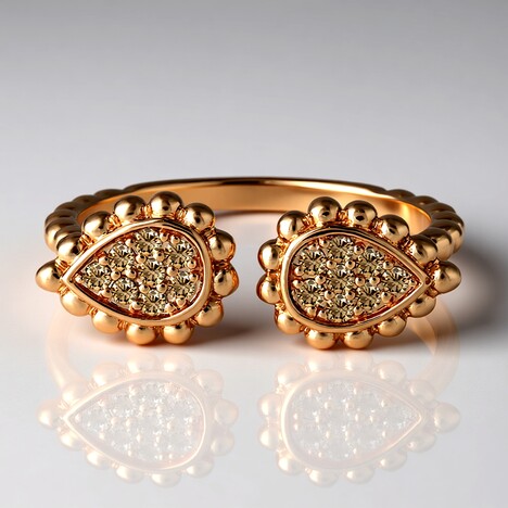 Anello in oro con Diamante Rose de France SI1 di Argyle (Annette)
