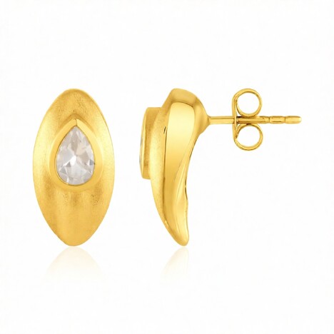 Pendientes en plata con Zircón (de Melo Essence)