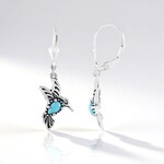 Boucles d'oreilles en argent et Turquoise Sleeping Beauty (Desert Chic)