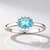 Anello in argento con Apatite Blu