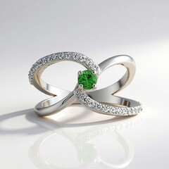 Anello in argento con Tsavorite del Kenya
