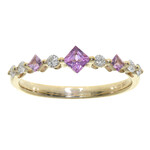 Gouden ring met een roze saffier (CIRARI)