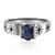 Blauer Saphir-Silberring (TPC)