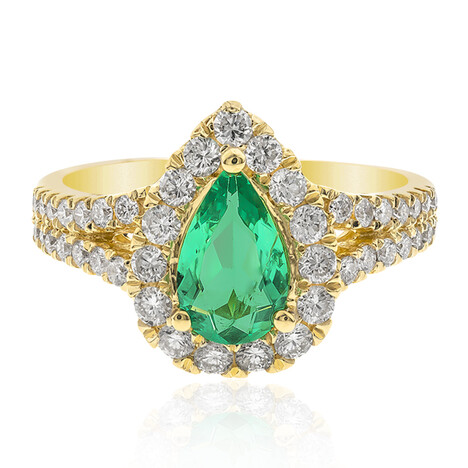 Kolumbianischer Smaragd-Goldring (CIRARI)