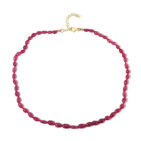 Collier en argent et Saphir rose de Madagascar (Adela Silber)