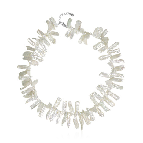 Collier en argent et Perle Keshi (TPC)