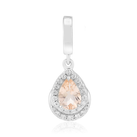 Pendentif en argent et Morganite du Brésil