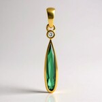 Ciondolo in argento con Indicolite (Adela Silber)