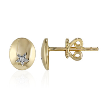 SI1 (G) Brillant-Goldohrringe (Annette)