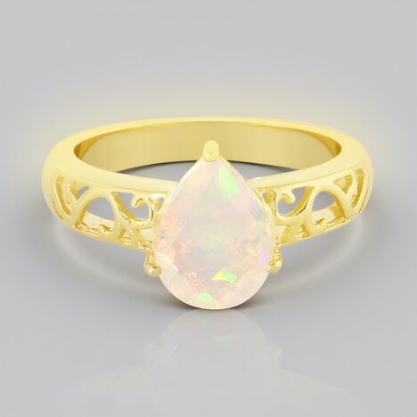 Anello in argento con Opale di Welo