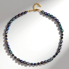 Collier en argent et Perle de culture d'eau douce mystique
