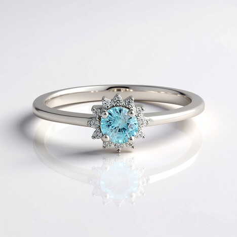 Bague en argent et Zircon de Ratanakiri
