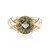 Green Amethyst Silver Ring