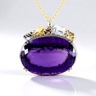 Collana in argento con Ametista (Gems en Vogue)