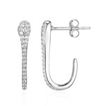 Orecchini in argento con Topazio Bianco (Adela Silber)