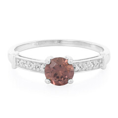 Bague pour homme en argent et Zircon orange de Mashawa