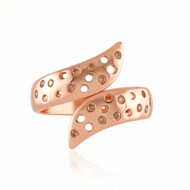 Anello in argento con Diamante Champagne I2 (de Melo Essence)