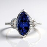 Anello in oro con Tanzanite AAA (CIRARI)