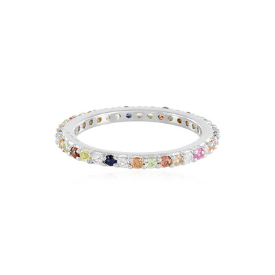 Saphir-Silberring