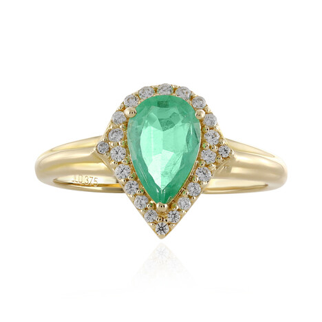 Äthiopischer Smaragd-Goldring