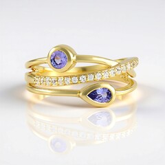 Anello in argento con Tanzanite