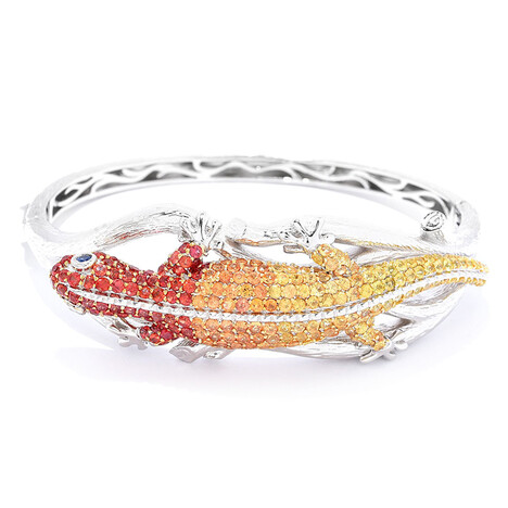 Saphir-Silberarmreif (Dallas Prince Designs)