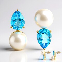 Orecchini in oro con Topazio Marambaia