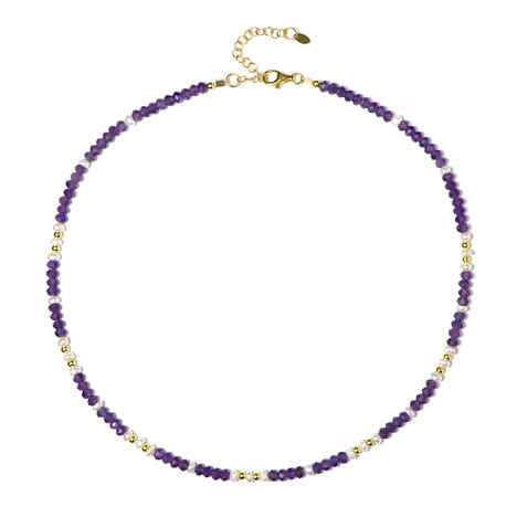 Edelstein-Silberhalskette